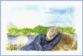 Schlafender am See März 2001 - Minibild - Phantasiebild   (Bild 40)