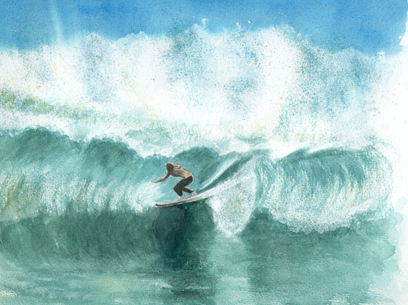 Surfer vor Noosa Heads 2004/2005 - Australien ( Bildausschnitt)  (Bild 91)